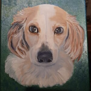white ad brown dog