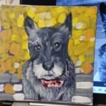 Black and grey small dog